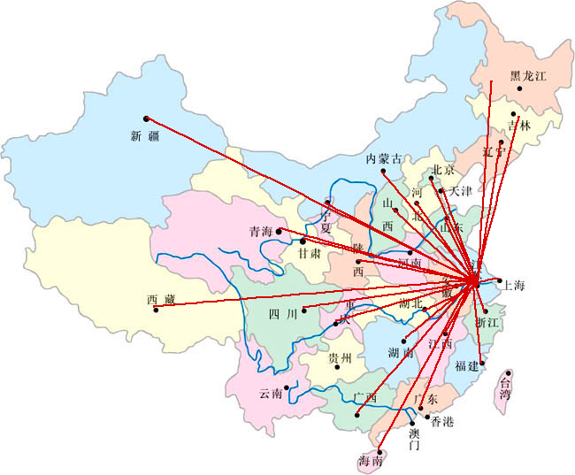 销售网络分布图